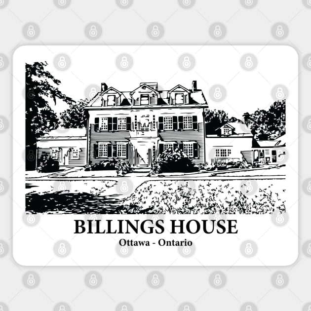 Billings House - Ottawa ON Magnet by Lakeric